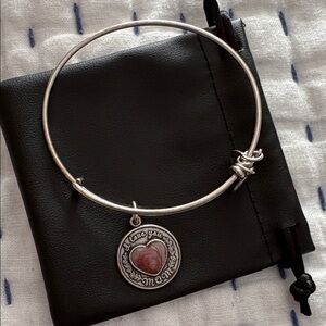 Alex and Ani Silver Bracelet with Heart Charm